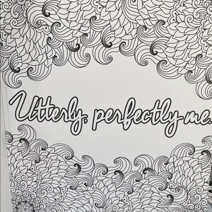 Adult Coloring Book - heavy paper, witty affirmations, complex designs